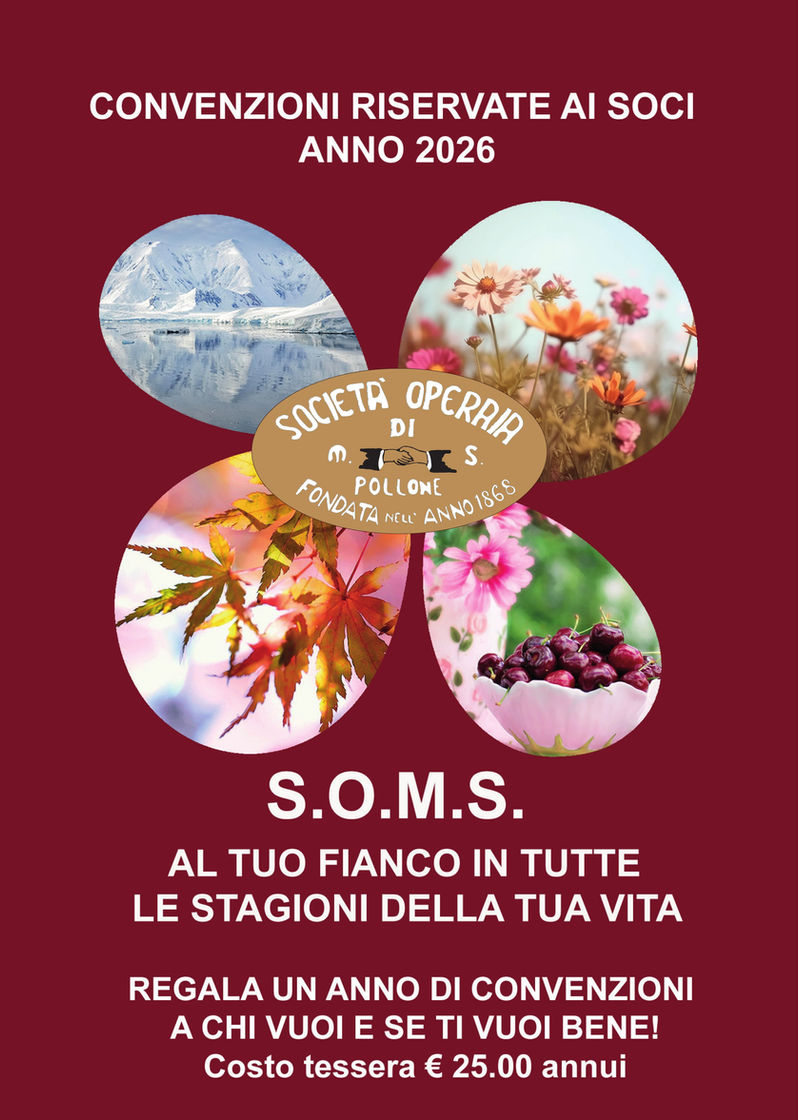 Convenzione riservata ai soci SOMS Pollone 1